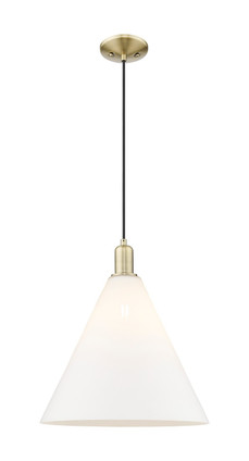 Innovations - 716-1P-AB-GBC-161 - One Light Mini Pendant - Arcadia - Antique Brass
