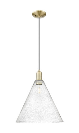 Innovations - 716-1P-AB-GBC-164 - One Light Mini Pendant - Arcadia - Antique Brass