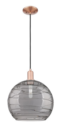 Innovations - 716-1P-AC-G1213-14SM - One Light Mini Pendant - Arcadia - Antique Copper