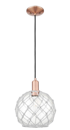 Innovations - 716-1P-AC-G122-10RW - One Light Mini Pendant - Arcadia - Antique Copper