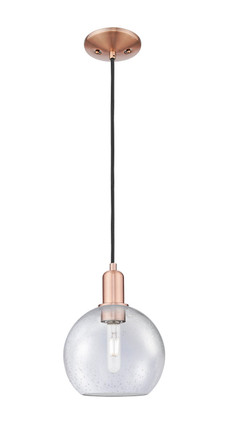 Innovations - 716-1P-AC-G124-8 - One Light Mini Pendant - Arcadia - Antique Copper