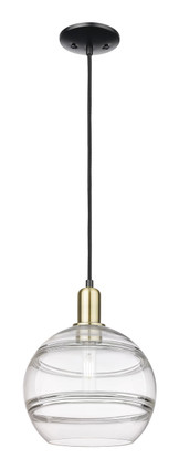 Innovations - 716-1P-BAB-G556-10CL - One Light Mini Pendant - Arcadia - Black Antique Brass