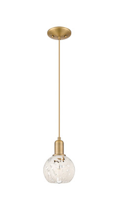 Innovations - 716-1P-BB-G1216-6WM - One Light Mini Pendant - Arcadia - Brushed Brass