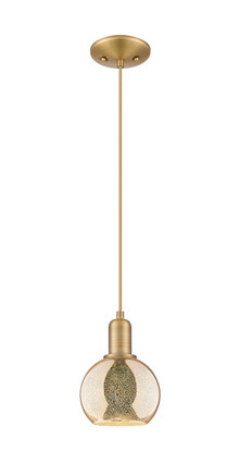Innovations - 716-1P-BB-G128-6 - One Light Mini Pendant - Arcadia - Brushed Brass