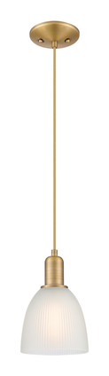 Innovations - 716-1P-BB-G381 - One Light Mini Pendant - Arcadia - Brushed Brass