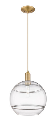 Innovations - 716-1P-BB-G556-12CL - One Light Mini Pendant - Arcadia - Brushed Brass