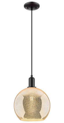 Innovations - 716-1P-BK-G128-10 - One Light Mini Pendant - Arcadia - Matte Black