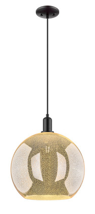 Innovations - 716-1P-BK-G128-14 - One Light Mini Pendant - Arcadia - Matte Black