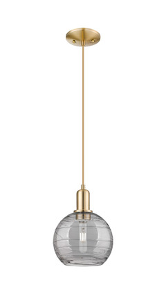 Innovations - 716-1P-CB-G1213-8SM - One Light Mini Pendant - Arcadia - Champagne Bronze
