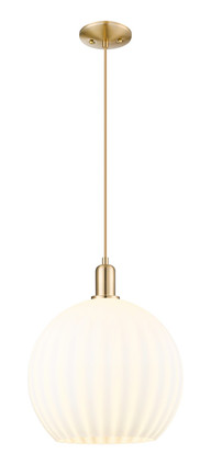 Innovations - 716-1P-CB-G1217-14WV - One Light Mini Pendant - Arcadia - Champagne Bronze