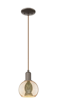 Innovations - 716-1P-OB-G128-6 - One Light Mini Pendant - Arcadia - Oil Rubbed Bronze