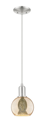 Innovations - 716-1P-SN-G128-6 - One Light Mini Pendant - Arcadia - Brushed Satin Nickel