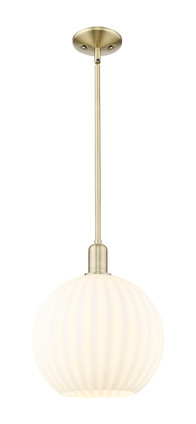 Innovations - 716-1S-AB-G1217-12WV - One Light Mini Pendant - Arcadia - Antique Brass