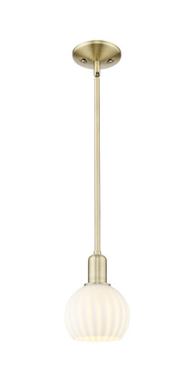 Innovations - 716-1S-AB-G1217-6WV - One Light Mini Pendant - Arcadia - Antique Brass