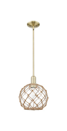 Innovations - 716-1S-AB-G122-10RB - One Light Mini Pendant - Arcadia - Antique Brass