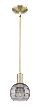 Innovations - 716-1S-AB-G556-6SM - One Light Mini Pendant - Arcadia - Antique Brass
