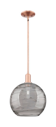 Innovations - 716-1S-AC-G1213-12SM - One Light Mini Pendant - Arcadia - Antique Copper