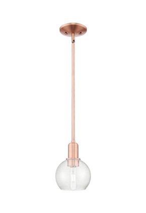 Innovations - 716-1S-AC-G124-6 - One Light Mini Pendant - Arcadia - Antique Copper