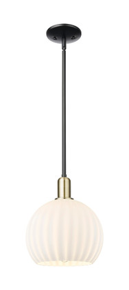 Innovations - 716-1S-BAB-G1217-10WV - One Light Mini Pendant - Arcadia - Black Antique Brass