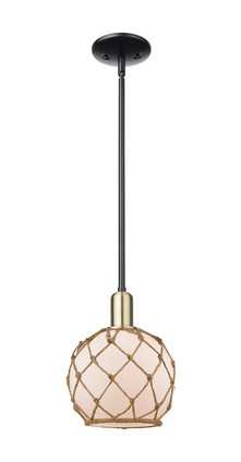 Innovations - 716-1S-BAB-G121-8RB - One Light Mini Pendant - Arcadia - Black Antique Brass