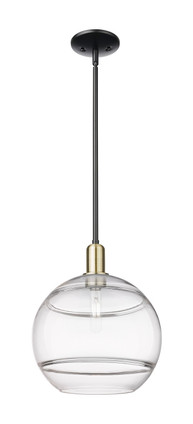 Innovations - 716-1S-BAB-G556-12CL - One Light Mini Pendant - Arcadia - Black Antique Brass
