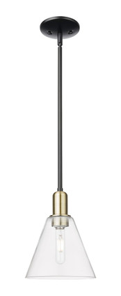 Innovations - 716-1S-BAB-GBC-82 - One Light Mini Pendant - Arcadia - Black Antique Brass