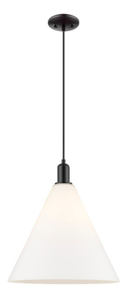 Innovations - 716-1S-BK-GBC-161 - One Light Mini Pendant - Arcadia - Matte Black