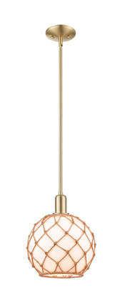 Innovations - 716-1S-CB-G121-10RB - One Light Mini Pendant - Arcadia - Champagne Bronze