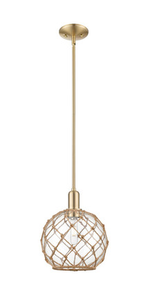 Innovations - 716-1S-CB-G122-10RB - One Light Mini Pendant - Arcadia - Champagne Bronze