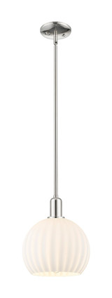 Innovations - 716-1S-PN-G1217-10WV - One Light Mini Pendant - Arcadia - Polished Nickel