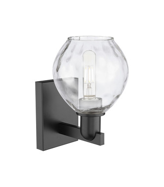 Arcadia One Light Wall Sconce (716-1W-BK-G362)