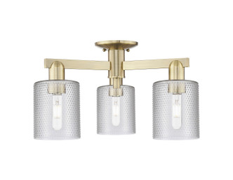 Innovations - 716-3F-AB-G112 - Three Light Semi-Flush Mount - Arcadia - Antique Brass