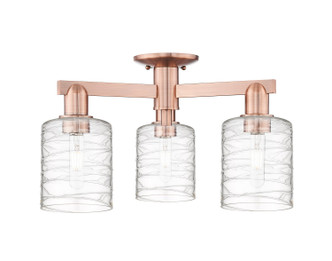 Innovations - 716-3F-AC-G1113 - Three Light Semi-Flush Mount - Arcadia - Antique Copper