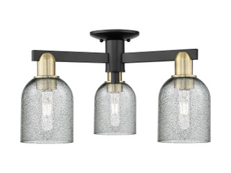 Innovations - 716-3F-BAB-G257 - Three Light Semi-Flush Mount - Arcadia - Black Antique Brass