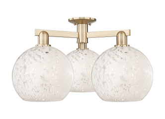 Innovations - 716-3F-CB-G1216-10WM - Three Light Semi-Flush Mount - Arcadia - Champagne Bronze