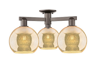 Innovations - 716-3F-OB-G128-8 - Three Light Semi-Flush Mount - Arcadia - Oil Rubbed Bronze