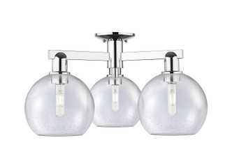Innovations - 716-3F-PC-G124-8 - Three Light Semi-Flush Mount - Arcadia - Polished Chrome