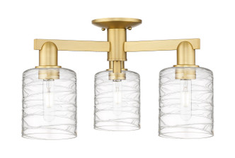 Innovations - 716-3F-SG-G1113 - Three Light Semi-Flush Mount - Arcadia - Satin Gold