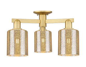 Innovations - 716-3F-SG-G116 - Three Light Semi-Flush Mount - Arcadia - Satin Gold