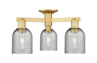 Innovations - 716-3F-SG-G257 - Three Light Semi-Flush Mount - Arcadia - Satin Gold