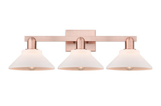Innovations - 716-3W-AC-G131 - Three Light Bath Vanity - Arcadia - Antique Copper