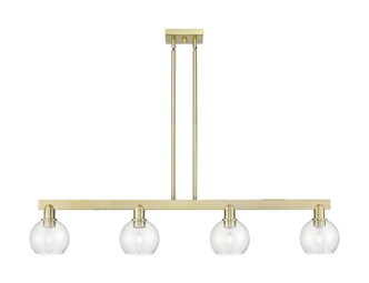 Innovations - 716-4I-AB-G124-6 - Four Light Island Pendant - Arcadia - Antique Brass