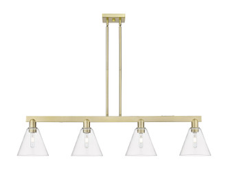 Innovations - 716-4I-AB-GBC-82 - Four Light Island Pendant - Arcadia - Antique Brass
