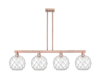 Innovations - 716-4I-AC-G122-10RW - Four Light Island Pendant - Arcadia - Antique Copper
