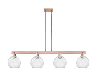 Innovations - 716-4I-AC-G122-8 - Four Light Island Pendant - Arcadia - Antique Copper