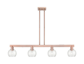 Innovations - 716-4I-AC-G124-6 - Four Light Island Pendant - Arcadia - Antique Copper