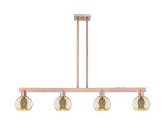 Innovations - 716-4I-AC-G128-6 - Four Light Island Pendant - Arcadia - Antique Copper