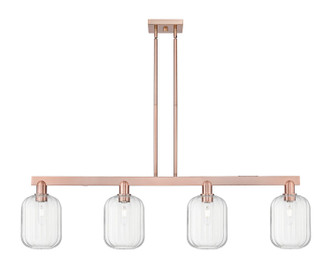 Innovations - 716-4I-AC-G460-7CL - Four Light Island Pendant - Arcadia - Antique Copper