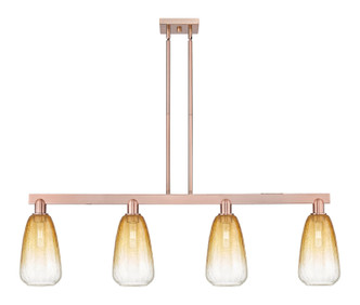 Innovations - 716-4I-AC-G480-6AM - Four Light Island Pendant - Arcadia - Antique Copper