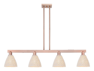 Innovations - 716-4I-AC-NBD-75-NAT - Four Light Island Pendant - Arcadia - Antique Copper